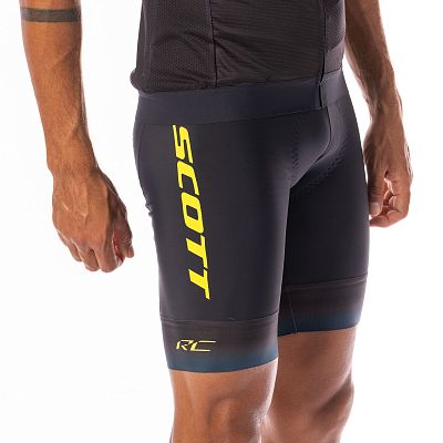 Превью  Велотрусы SCOTT RC Pro WC Edt. с лямками Black/Sulphur Yellow